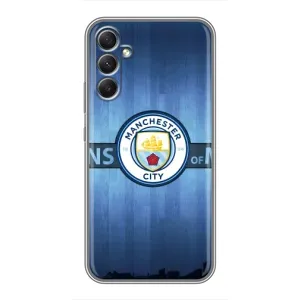 Силиконовые Чехлы принт Футбол на Samsung Galaxy A34 (ManCity)