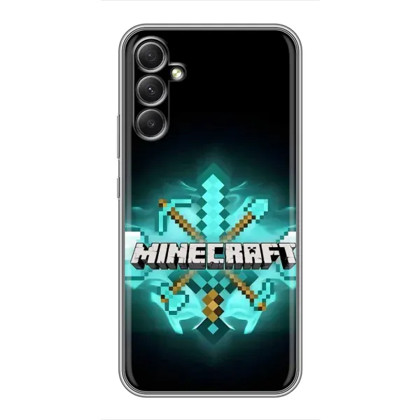 Чехол с рисунком «MineCraft 2» для Samsung Galaxy A34