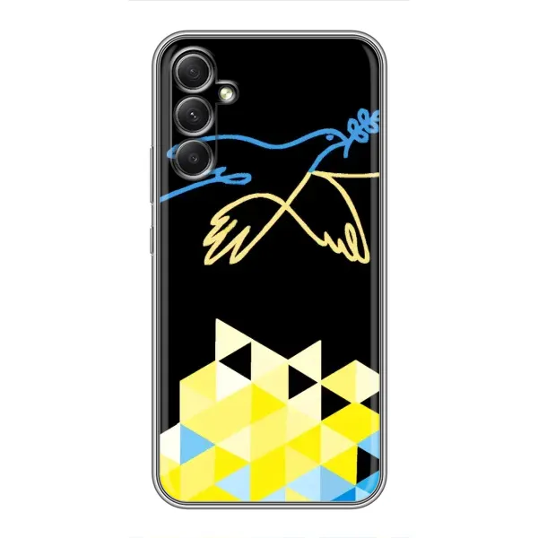 Чехол с рисунком «Мир для Украины» для Samsung Galaxy A34 Чехол с рисунком «Мир для Украины» для Samsung Galaxy A34