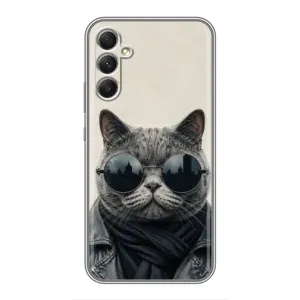 Чехол на тематику: Коты для Samsung Galaxy A34 (Модный кот)