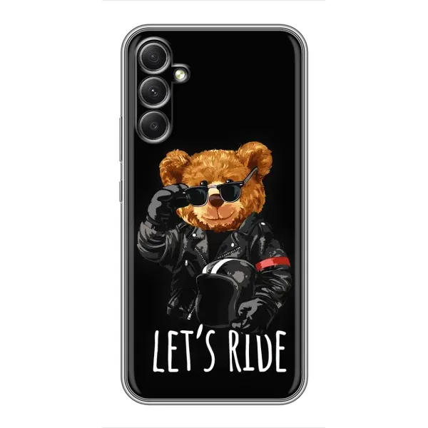 Чехол с рисунком «Модный Мишка» для Samsung Galaxy A34 Чехол с рисунком «Модный Мишка» для Samsung Galaxy A34