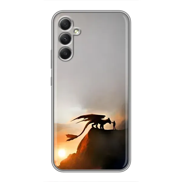 Чехол с рисунком «Мультиик Беззубик» для Samsung Galaxy A34 Чехол с рисунком «Мультиик Беззубик» для Samsung Galaxy A34