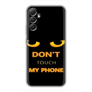 Чехол с Прикольным принтом на Samsung Galaxy A34 (Не трогай мой телефон)
