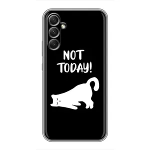 Бампер с изображением Котиков для Самсунг А34 (Not Today)