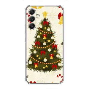 Чохол новорічна ялинка на Samsung Galaxy A34 (Новорічний принт)
