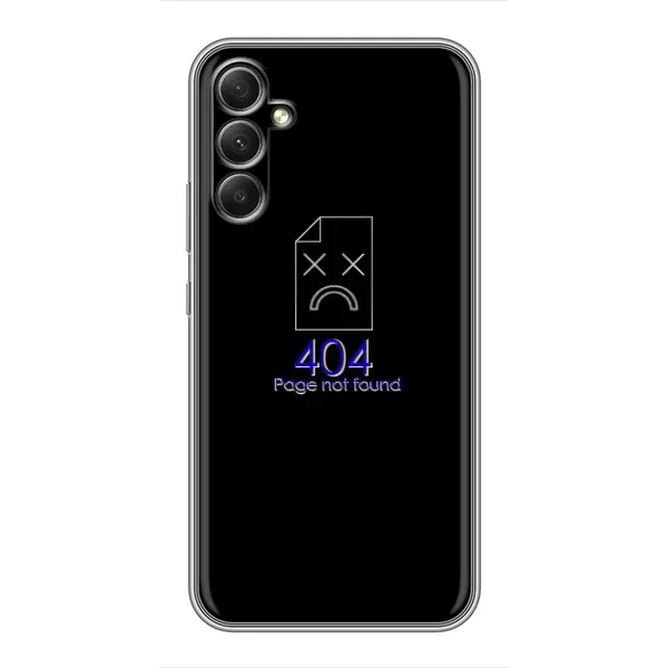 Чехол с рисунком «Ошибка 404» для Samsung Galaxy A34 Чехол с рисунком «Ошибка 404» для Samsung Galaxy A34