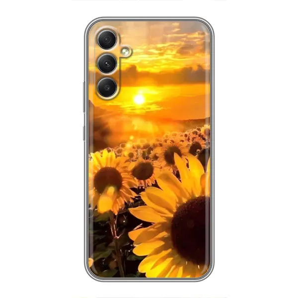 Чехол с рисунком «поле подсолнухов» для Samsung Galaxy A34