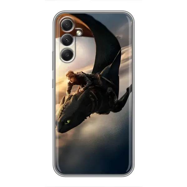 Чехол с рисунком «Полет Беззубика» для Samsung Galaxy A34 Чехол с рисунком «Полет Беззубика» для Samsung Galaxy A34