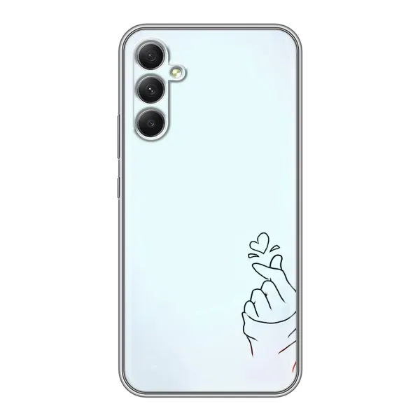 Чехол с рисунком «Сердце на голубом» для Samsung Galaxy A34 Чехол с рисунком «Сердце на голубом» для Samsung Galaxy A34