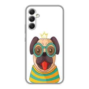 Бампер для Samsung Galaxy A34 с картинкой "Песики" (Собака Король)