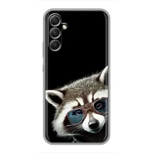 Силіконовий Чохол з Энотами на Samsung Galaxy A34 (Стильний Єнот)