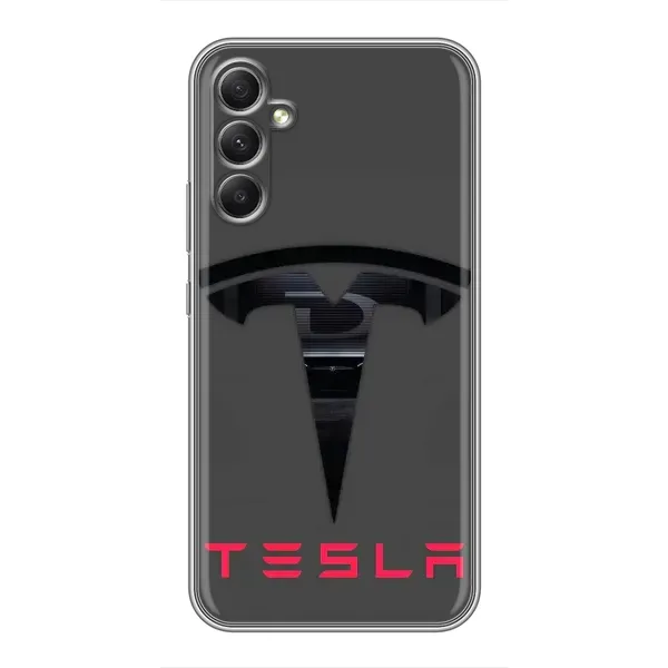 Чехол с рисунком «Logo TESLA» для Samsung Galaxy A34