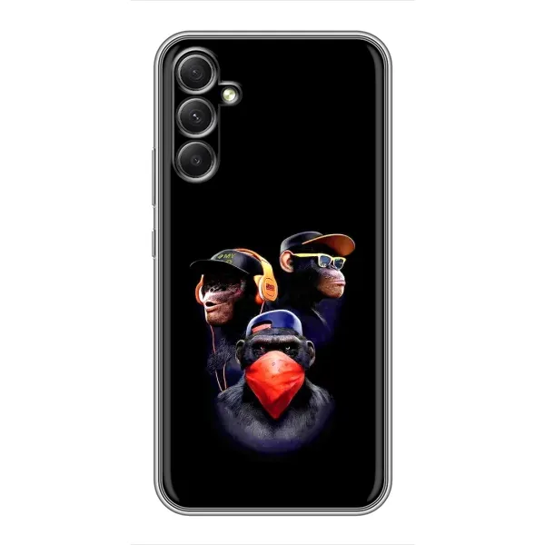Чехол с рисунком «Три обезьяны» для Samsung Galaxy A34 Чехол с рисунком «Три обезьяны» для Samsung Galaxy A34