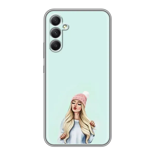 Чехол с рисунком «В шапке» для Samsung Galaxy A34 Чехол с рисунком «В шапке» для Samsung Galaxy A34