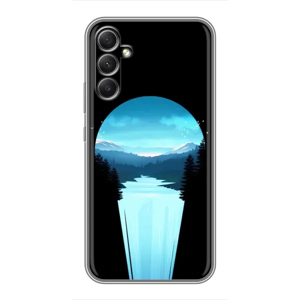 Чехол с рисунком «Синий Водопад» для Samsung Galaxy A34 Чехол с рисунком «Синий Водопад» для Samsung Galaxy A34