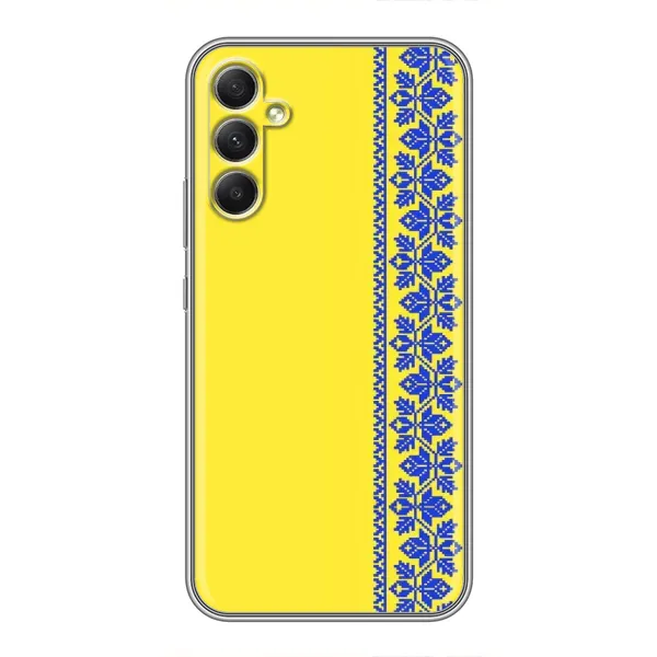 Чехол с рисунком «Вышиванка на желтом» для Samsung Galaxy A34 Чехол с рисунком «Вышиванка на желтом» для Samsung Galaxy A34