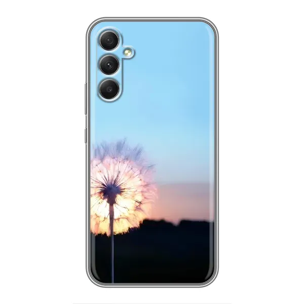 Чехол с рисунком «Закат с одуванчиком» для Samsung Galaxy A34 Чехол с рисунком «Закат с одуванчиком» для Samsung Galaxy A34