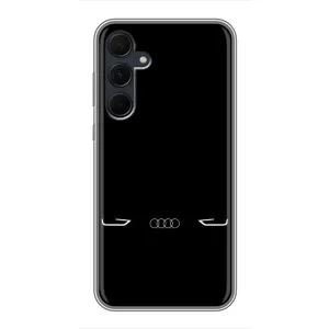 Силиконовый бампер с картинкой машины на Samsung Galaxy A35 (5G) (Силует Audi)