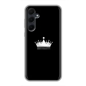 Чохол (Корона на чорному фоні) для Самсунг Галаксі А35 (5G) (Біла корона)