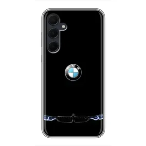 Силиконовый бампер с картинкой машины на Samsung Galaxy A35 (5G) (Черный BMW)