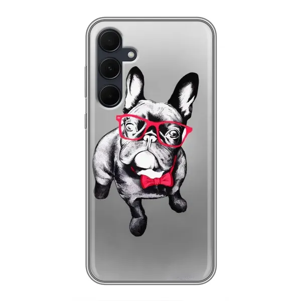 Чехол с рисунком «Бульдог в очках» для Samsung Galaxy A35 (5G) Чехол с рисунком «Бульдог в очках» для Samsung Galaxy A35 (5G)