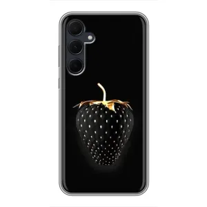 Чехол с изображением вкусной еды для Samsung Galaxy A35 (5G) (Чёрная клубника)