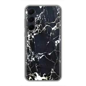 Чехол с текстурой Мрамора на Самсунг Галакси А35 (5G) (Чёрный мрамор)
