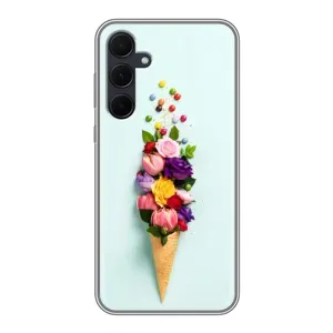 Чохли з тематикою "КВІТИ" на Samsung Galaxy A35 (5G) (Квітка-морозиво)
