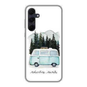 Силиконовый бампер с картинкой машины на Samsung Galaxy A35 (5G) (Домик на колесах)