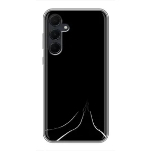 Чехол с картинками на черном фоне для Samsung Galaxy A35 (5G) (Дорога)