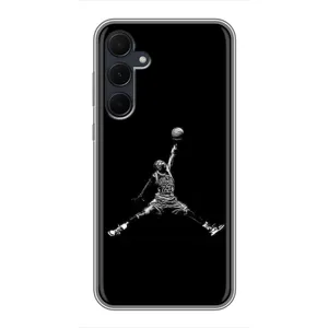 Силиконовый Чехол Nike Air Jordan на Самсунг Галакси А35 (5G) (Джордан)