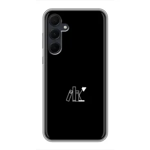 Чехол с картинками на черном фоне для Samsung Galaxy A35 (5G) (Книжки)