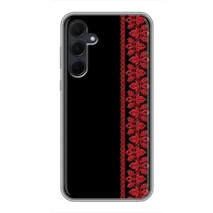 Силиконовый Чехол на Samsung Galaxy A35 (5G) (Красная Вышиванка)