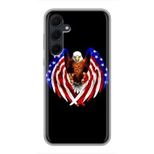 Чехол Флаг USA для Samsung Galaxy A35 (5G) (Крылья США)