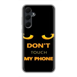 Чехол с Прикольным принтом на Samsung Galaxy A35 (5G) (Не трогай мой телефон)