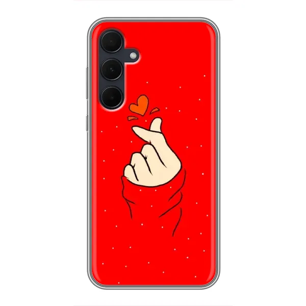 Чехол с рисунком «Сердце на красном» для Samsung Galaxy A35 (5G) Чехол с рисунком «Сердце на красном» для Samsung Galaxy A35 (5G)