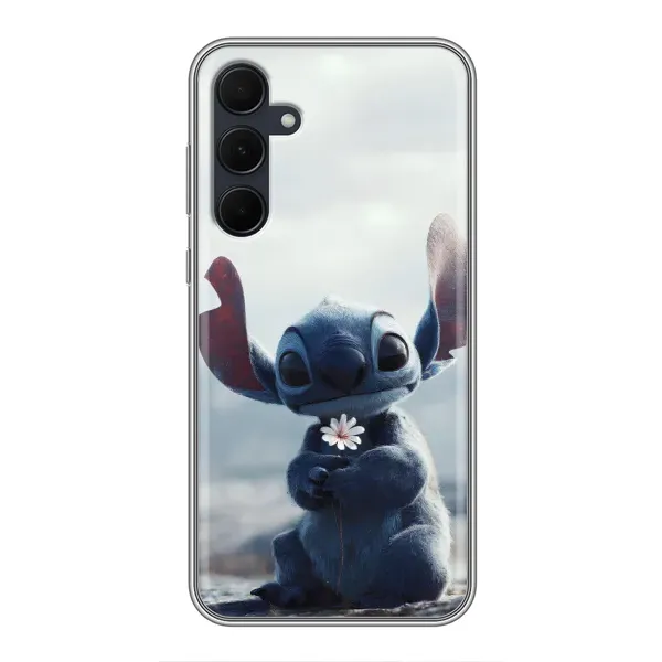 Чехол с рисунком «Стич с цветочком» для Samsung Galaxy A35 (5G) Чехол с рисунком «Стич с цветочком» для Samsung Galaxy A35 (5G)