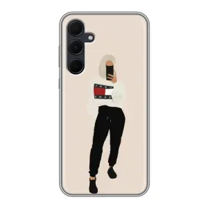 Силіконовый Чохол на Samsung Galaxy A35 (5G) з картинкой Модных девушек (Стильна)