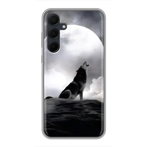 Чехол с рисунком «Волк и луна» для Samsung Galaxy A35 (5G) Чехол с рисунком «Волк и луна» для Samsung Galaxy A35 (5G)