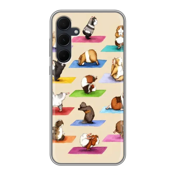 Чехол с рисунком «Ёга свинок» для Samsung Galaxy A35 (5G) Чехол с рисунком «Ёга свинок» для Samsung Galaxy A35 (5G)