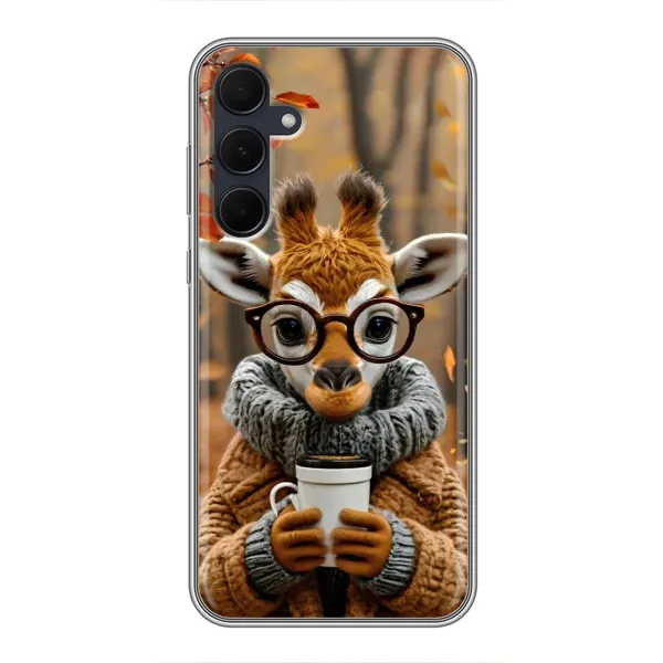Чехол с рисунком «Жираф с кофе» для Samsung Galaxy A35 (5G) Чехол с рисунком «Жираф с кофе» для Samsung Galaxy A35 (5G)