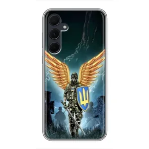 Патриотический Чехол для Samsung Galaxy A35 (5G) (ЗСУ з крильями)