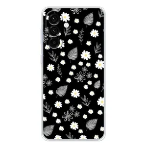 Чехлы с тематикой "ЦВЕТЫ" на Samsung Galaxy A36 5G (цветение на чорном)