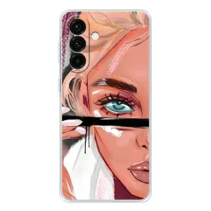 Силіконовый Чохол на Samsung Galaxy A36 5G з картинкой Модных девушек (Дівчина та вії)