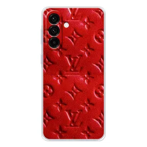 Текстурный Чехол Louis Vuitton для Гелекси А36 5Джи (Красный ЛВ)