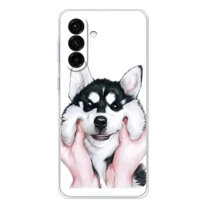 Бампер для Samsung Galaxy A36 5G с картинкой "Песики" (Собака Хаски)