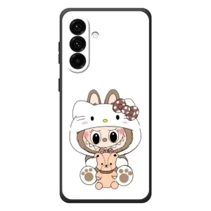 Чехол с принтом Лабубу для Samsung Galaxy A37 (Белый Лабубу)