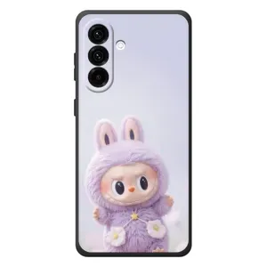 Чехол с принтом Лабубу для Samsung Galaxy A37 (Фиолетовый Лабубу)