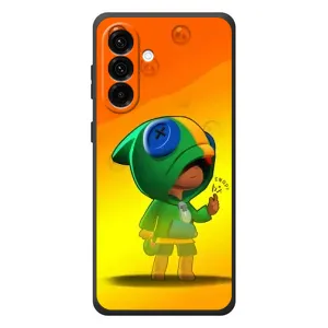 Чехол Бравл Старс для Samsung Galaxy A37 (LEON в кофте)