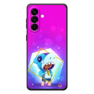 Чехол Бравл Старс для Samsung Galaxy A37 (Леон в костюме Акулы)
